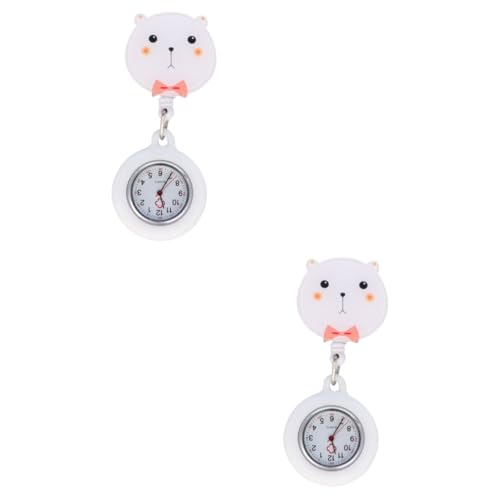 Amosfun 2stücke Telescopische Schwesternuhr Tragbare Analog-Uhr Für Pflegekräfte Mit Klarem Ziffernblatt Langlebigen Materialien Und Praktischem Design Für Ärzte Und Stil von Amosfun