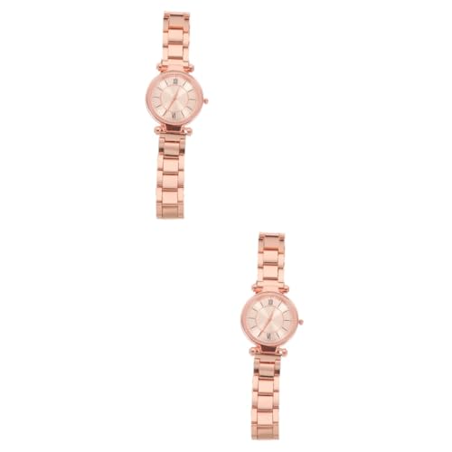 Amosfun 2-teilige Quarz-Armbanduhr Für Damen Modisches Armband-Design Leicht Wasserabweisend Für Business Freizeit Und Alltag von Amosfun