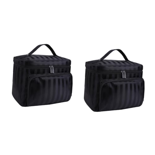 Amosfun 2st Reisekosmetiktasche Professionelles Schminkset Schminktaschen Für Reisende Frauen Tragbare Kosmetikkoffer Schminkkoffer Kulturbeutel Für Damen Organisator Bilden Make-up-Box von Amosfun