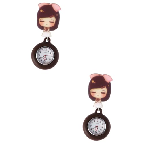 Amosfun 2-teilige Uhr für Krankenschwestern Teleskopuhr Uhr Taschen-aufhängemöglichkeit für Den Der Anerkennung Durch Ärzte von Amosfun