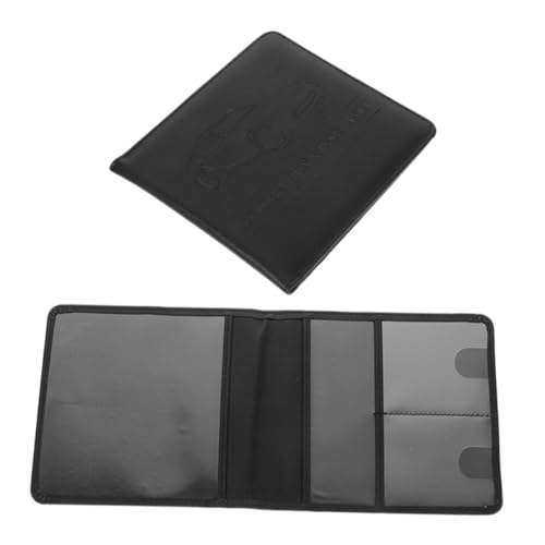 Amosfun 2stücke Auto Dokumentenhalter Fahrzeugscheinhalter Ausweis Und Kartenetui Aus Pu Material Für Registrierung Und Versicherung von Amosfun