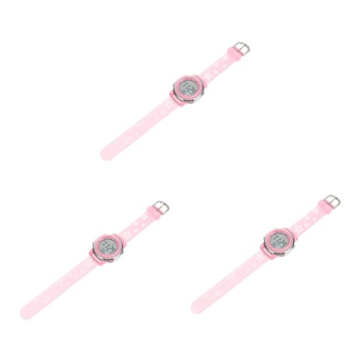 Amosfun 3 Stück -Uhr Mädchen Schuluhr Modische Kinderuhr Für Training Digitaluhr Für Kinder von Amosfun