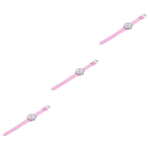 Amosfun 3 STK Kinderuhr Armbanduhr Kinder Kids Watch elektronische Uhren Kinder Armbanduhr Mädchenarmbanduhr Leuchtende Mädchenuhr Karikatur Anschauen Quarzuhren Student von Amosfun