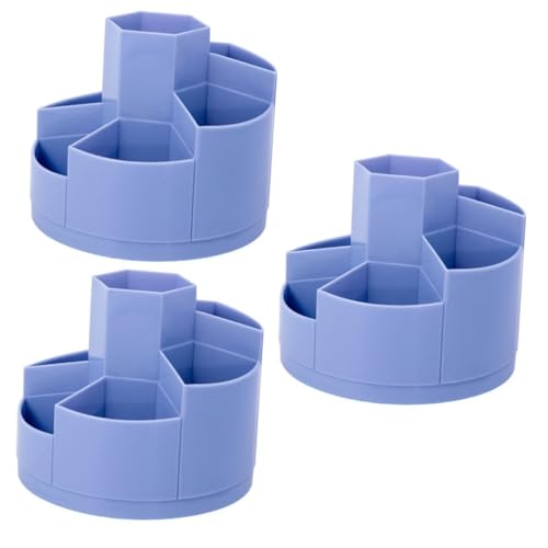 Amosfun 3 Fußball drehbarer Stifthalter aufbewahrungsdose Storage Boxes Make-up-Pinselhalter Stifthalter aus Kunststoffbehälter schreibtische Make-up-Werkzeugbehälter Hund von Amosfun