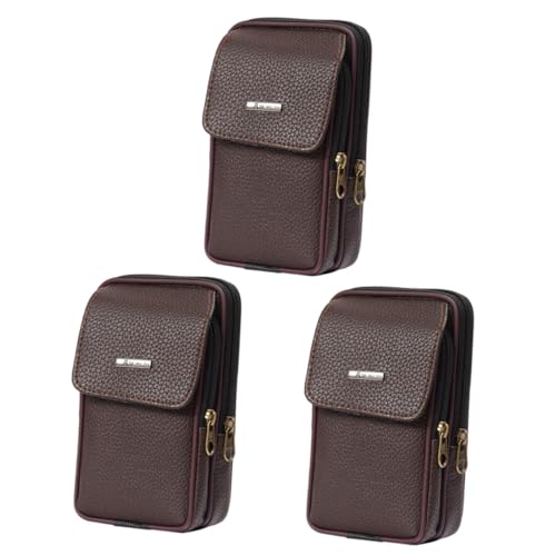 Amosfun 3 STK Handy Tasche Einen Gürtel Tragen Gürteltasche Herren von Amosfun