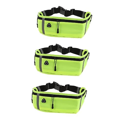 Amosfun 3 Sport Bauchtasche wasserdichte Hüfttasche Jogging Tasche angesagte Bauchtasche Taschengürtel Hüfttasche für Damen modisch Umhängetaschen für Damen sportliche Hüfttasche Handy von Amosfun