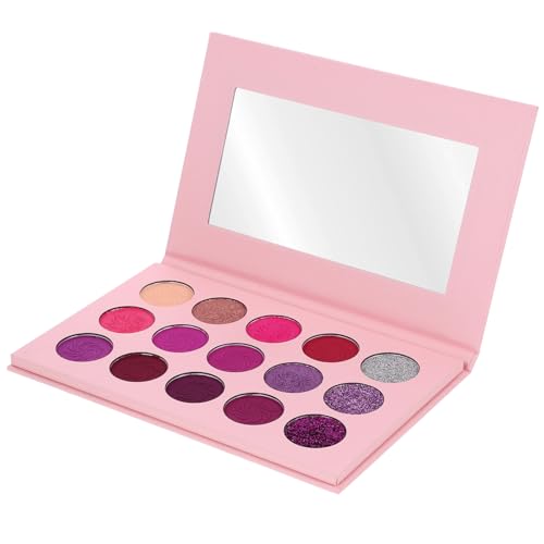 Amosfun 3 Stück 15 Lidschatten Glitzer-make-up Violett Matt Fräulein Puderdose von Amosfun