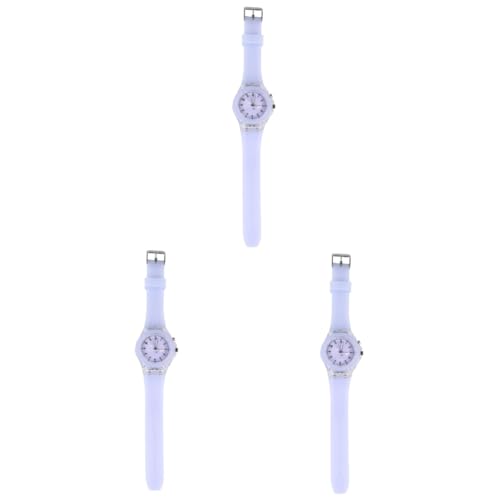 Amosfun 3 Stücke Niedliche Mädchenuhr Kinderuhr Muster Silikonarmband Uhr Für Jungen Mädchen von Amosfun