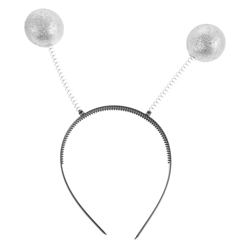 Amosfun 3 x Marsantennen-Stirnbänder Alien Haarbänder Kopfbopper Weihnachten Party Geschenke weiß von Amosfun