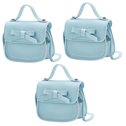 Amosfun 3st Umhängetasche Für Kinder Kindergeldbörsen Für Mädchen Bowknot Umhängetasche Für Mädchen Musiktasche Kinder Weihnachtsgeldbeutel Modische Tasche Baby Pu-Leder Persönlichkeit von Amosfun