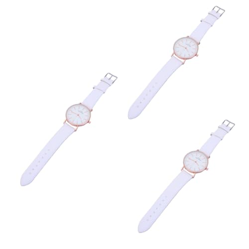 Amosfun 3stücke Damen Quarz Armbanduhr Farbwechselnde Gradient Uhr Für Frauen Minimalistisch Und Elegant Für Schüler Und Alltag Farbverlauf von Amosfun
