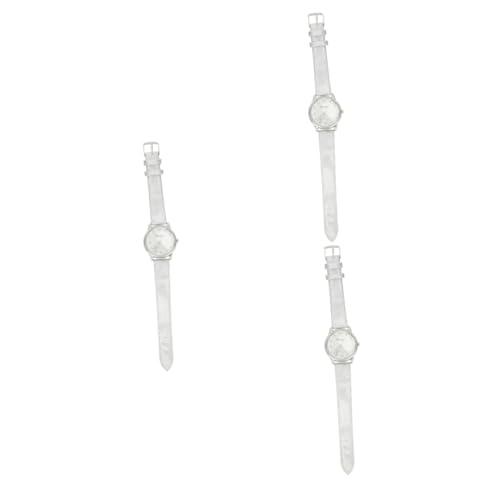Amosfun 3st Quarzuhren Frauen-Armband- Freizeituhr Für Damen Digitale Armbanduhr Für Damen Damenarmbanduhren Damenuhren Mädchen Armbanduhr Edelstahl Fräulein Empfindlich Lässige Uhr von Amosfun