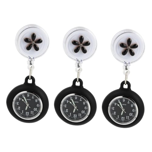 Amosfun 3stücke Hängende Taschenuhr Für Schüler Präzise Quarzbewegung Ausziehbare Kinderuhr Cartoon-Design Für Prüfungen Und Professionellen Einsatz von Amosfun