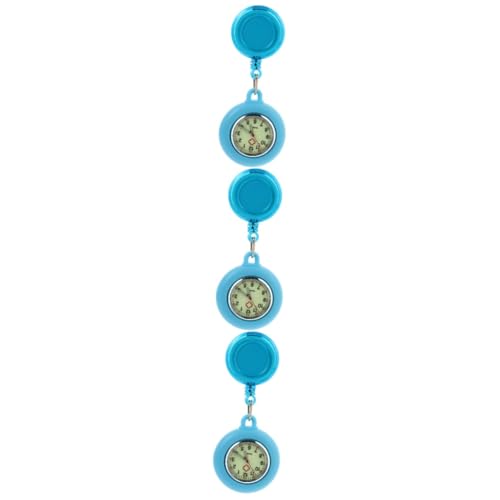 Amosfun 3stücke Luminous Nurse Pocket Watch Mit Clip Quarz Uhr Für Ärzte Und Pflegekräfte Praktische Und Tragbare Schwesternuhr Hellblau Für Einsatz Im Für Studenten von Amosfun