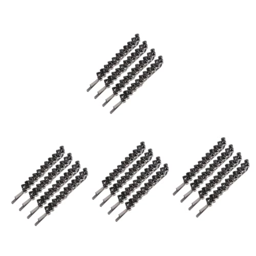 Amosfun 4 Sätze 2 Paare Haarnadel Aus Kristall Blumenhaarspangen Für Frauen 1 Reihe Haarnadeln Bling Bobby Pins Frau Haarnadel Haarspangen Für Damen Schmuck Mädchen Perle Legierung von Amosfun