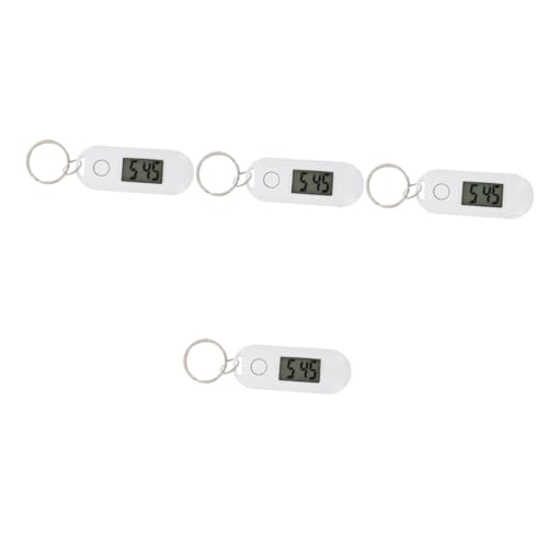 Amosfun 4 Stücke Digitaluhr Schlüsselanhänger Student Schlüsselanhänger Uhr Neuheit Clip Uhr Damen Pflege Uhr von Amosfun