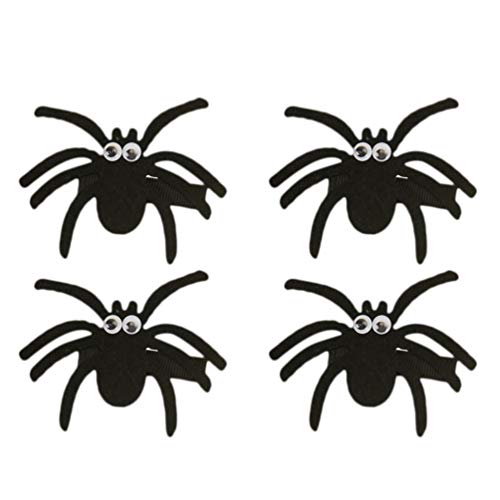 Amosfun 4 Stück Halloween Spinne Haarspangen Haarspange Haarschmuck für Kinder von Amosfun