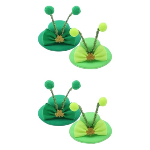 Amosfun 4 Stück Hut Haarnadel Haarschmuck für Frauen kinder haarschmuck Patricks Day Hut Stirnband St Patrick Tagesdekoration Damenhut Make-up-Haarspangen dekorativer Kopfschmuck bilden von Amosfun