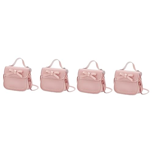 Amosfun 4 Stück Umhängetasche Für Kinder Schultertasche Geschenktüte Für Mädchen Umhängetasche Für Mädchen Kindergeldbeutel Süße Umhängetasche Kleinkind Mini Pu-Leder Modische Tasche von Amosfun