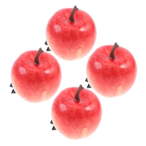 Amosfun 4stücke Haarspangen Mit Simulierten Äpfeln Haarclips Mit Früchten Nette Haarnadeln Für Frauen Realistische Apfelschmuck Für Mädchen von Amosfun
