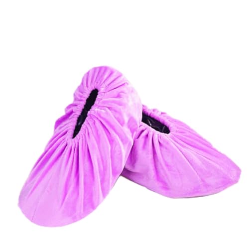 Amosfun 5 Paare Wiederverwendbare Waschbare und rutschfeste Schuhüberzieher mit Elastischem in Farben Strapazierfähige Atmungsaktive Schuhschoner für Haushalt und Outdoor-Einsatz von Amosfun