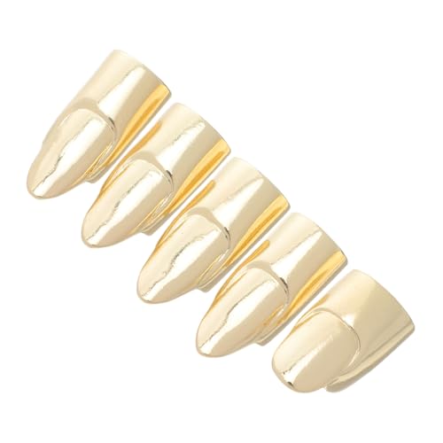Amosfun 5stücke Ringnägel Aus Metall Für Frauen Verstellbare Nagelringe Im Vintage-punk-stil Für Halloween-partys Cosplay Und Accessoires Fingernagelschmuck Mit Nagelringanhänger Für von Amosfun