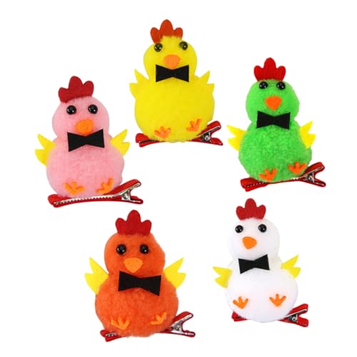 Amosfun 5st Küken Haarnadel Kopfschmuck Für Die Osterparty Haarspangen Für Frauen Mädchen Hühnerhaarspangen Haarschmuck Für Damen Haarspangen Kinder Frühlingsfestbevorzugung Haarball von Amosfun