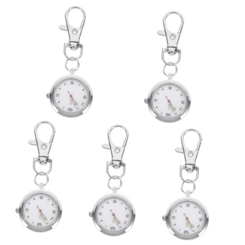 5 Stück Hängeuhr Schlüsselanhänger Stilvolle Elektronische Uhr Für Studenten Kompakte Pflegeuhr Schlüsseluhr Zeiger von Amosfun