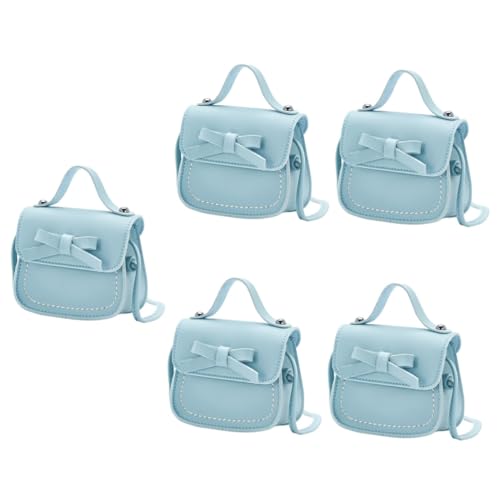 Amosfun 5st Umhängetasche Für Kinder Umhängetasche Für Kleine Mädchen Mädchen-geldbörse Schultertasche Schleife Umhängetasche Süße Umhängetasche Baby Handtasche Pu-Leder Mode Kleinkind von Amosfun