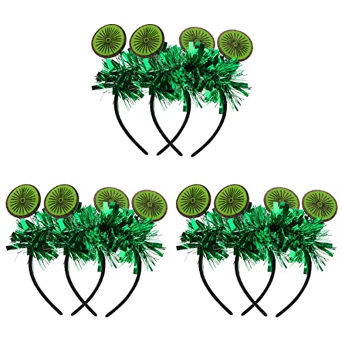 Amosfun 6 Stk Kiwi-stirnband Damen Stirnbänder Kiwi-haarspange Funkelndes Stirnband St. Patrick Party Haarreifen Food-party-stirnband Kreative Haarspange Einzigartig Grüßer Schneewittchen von Amosfun