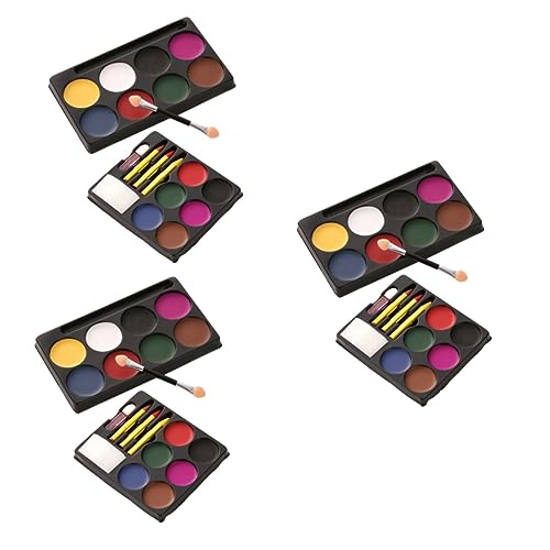 Amosfun 6 Stk Fettiger Gesichts Anzug Gesichtsfarbe Malen Halloween-farbe Body-art-farbset Körperfarbe Weiß Bodypainting-kit Make-up-kit Für Gesichtsbemalung Pigment Natürlich Kind Zubehör von Amosfun