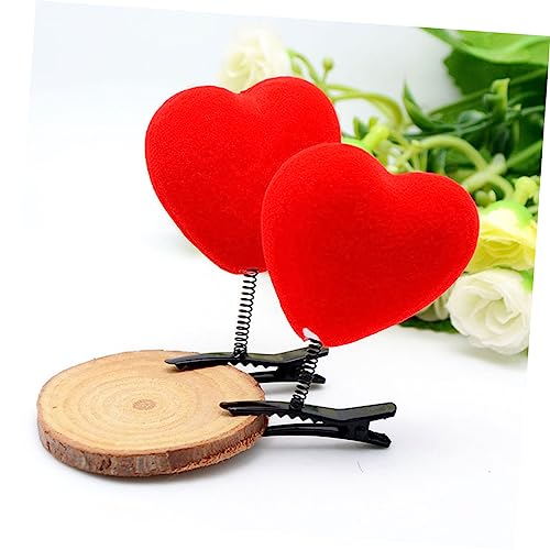 Amosfun Haarspangen Für Frauen 60 Stück Geformte Haarspangen Festtags-Hochzeitsnadeln Haarnadel-Geschenke Herz Valentinstagsform Für Niedliche Clip-Clips Haar-Valentinsgrüße von Amosfun