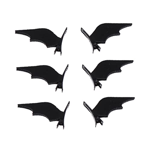 Amosfun 6St halloween haarspangen haarspange halloween Haarspangen Kinder devil wing hair clips Haarschmuck für Damen Entenschnabel-Haarspangen Halloween-Haarnadel-Party-Haarspangen Ohr von Amosfun