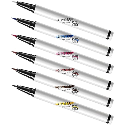 Amosfun 6st Farbiger Eyeliner-stift Wasserfestes Make-up Bunter Flüssiger Eyeliner Augen-make-up-tool Bunter Eyeliner-stift Eyeliner-stift-set Make-up-eyeliner-stift Eyeliner Kosmetisch von Amosfun