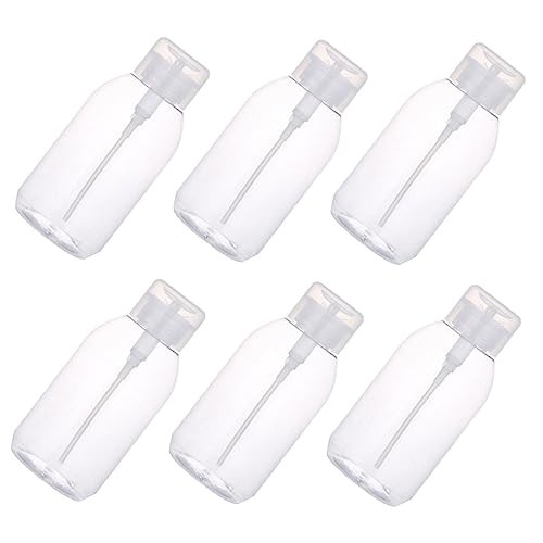 Amosfun 6st Kosmetische Wasserflasche Wieder Auffüllbar Flasche Für Make-up-entferner Reiseparfüm Flaschenbehälter Drücken Nagellackentferner Pumpflasche Gesicht Reisen Pp Waschmittel von Amosfun