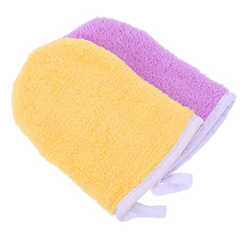 Amosfun 8 Handschuhe zum Abschminken Abschminktuch- -Tuch Gesichtsreinigungshandschuhe klobürste wandmontage dry soon Mikrofaserhandschuhe zum Reinigen handtücher Kosmetik von Amosfun