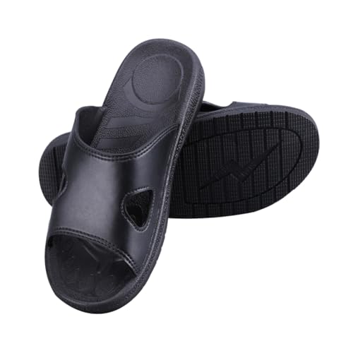 Amosfun Anti static PU Hausschuhe mit Rutschfester Sohle Dicke Bodenschutzslipper Bequeme und Elektrostatisch Ableitende Schuhe für Heimgebrauch von Amosfun