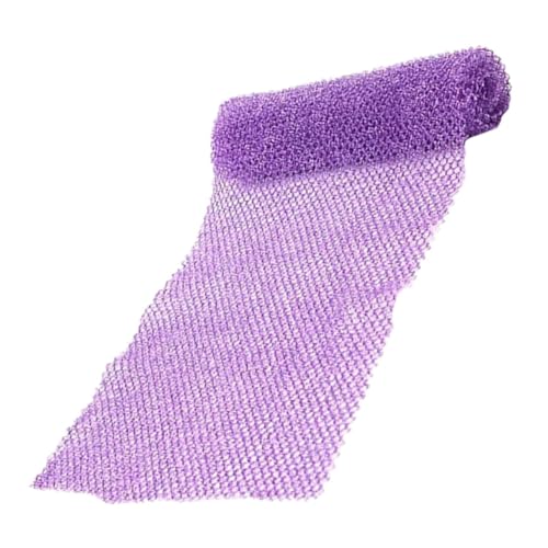 Amosfun Badetuch Fußschrubber Zum Entfernen Abgestorbener Haut Peeling-netzschwamm Körperpeelingtuch Abgestorbener Hautentferner Für Den Körper Waschlappen Aus Luffa Nylon Violett von Amosfun