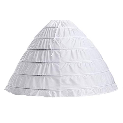 Amosfun 6 Puffiger Reifpetticoat Kleid Aus Tüll Mädchen Kleider Reifrock Schwarz Hochzeitskleid Unterrock Tutu-Rock-Petticoat Einhorn Schleim Ballkleider Wedding Dress Lolita Kostüme Braut von Amosfun