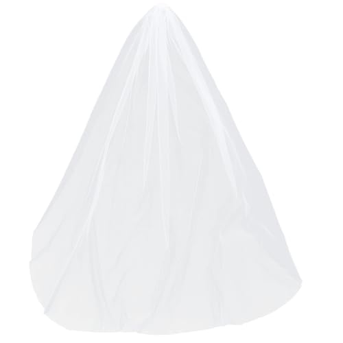Amosfun Brautschleier langen weißen Schleier einschichtig mit Kamm lang 0 8 einfache elegante Hochzeitsaccessoires für weibliche Frauen Dame von Amosfun