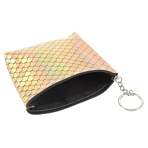 Amosfun Fischschuppen-geldbörse Damen Kurze Geldbörse Kleine Geldbörse Für Frauen Clutch-geldbörse Für Damen Damen-Clutch Aus Leder Ledergeldbörse Nimm Die Tasche - Student Pu-Leder von Amosfun