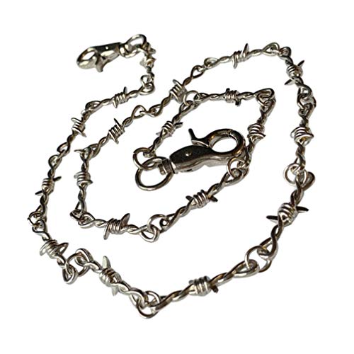 Amosfun Hosenkette Punk Jeanskette Geldbörsenkette Loop Taschenkette Hip Hop Hosenkette Gothic Kette für Herren Damen 79cm von Amosfun