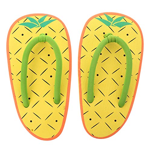 Amosfun Damen Kreative Ananas Obst Lustige Pool Sandalen kreative Strandpantoffeln für Frauen Männer Tropischen Hawaii Pool Indoor Home Outdoor M 1 Paar von Amosfun