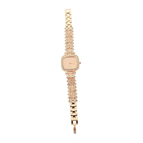 Amosfun Armbanduhr Damen Strass Design Uhr Stilvolle Armbanduhr Einstellbare Weibliche Uhr von Amosfun