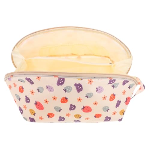 Amosfun Erdbeer-Cord Reise-Organizer-Box Make-up-Tasche -Kosmetiktasche Transparentes Box-medium Für Schule Arbeit Und Alltag von Amosfun