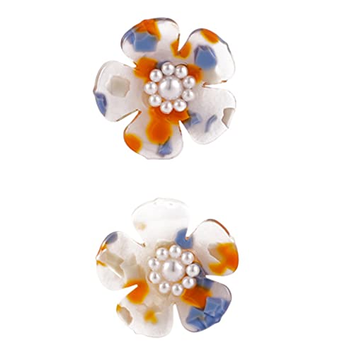 Amosfun Fleckige Acryl Ohrring Bunte Blume Harz Ohr Studs für Frauen Böhmischen Leichte Schmuck Aussage Ohr Zubehör von Amosfun