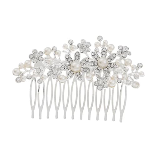 Amosfun Perlenhaarspangen Haarschmuck Für Damen Haarschmuck Für Frauen Haarkämme Für Frauen Haarkamm Mit Blumenmuster Frauen Haarkamm Frauen Haarspange Combo-platte Fräulein Perlmutt von Amosfun