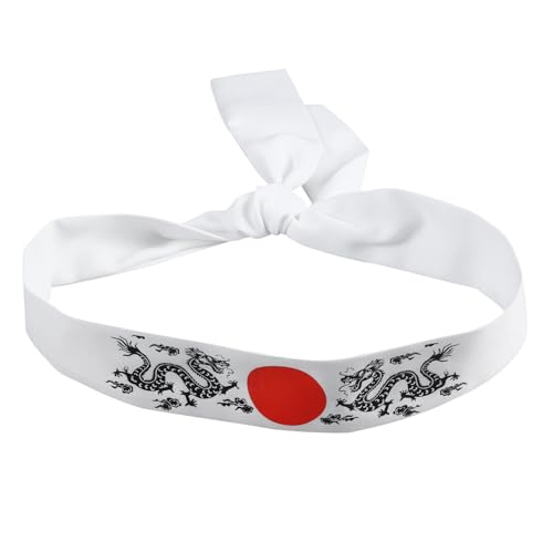 Amosfun Japanisches Stirnband Im Traditionellen Stil Karate-trainings-stirnband Geeignet Für Wettkämpfe Samurai Und Cheerleader Aus Bequem Und Schweißabsorbierend von Amosfun