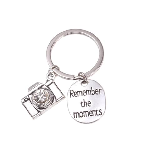 Amosfun Kamera Erinnerungs SchlüSselanhäNger Aus Metall Silberfarbener AnhäNger FüR AutoschlüSsel Und TaschenzubehöR 5.1 X 3.0 X 0.5 Cm von Amosfun