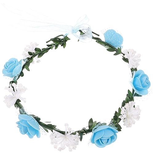 Amosfun Kopfschmuck Der Haarschmuck Für Die Braut Haarteil Brautjungfern-blumenkrone Blumenstirnband Stirnbänder Für Mädchen Haarband Brautblumenkrone Braut-stirnband Damen Schaum Hochzeit von Amosfun